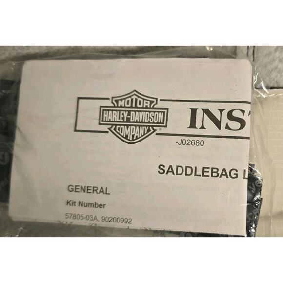 Genuine Harley Davidson Saddlebag Lid Bra Touring 93-Later HD motorcycle Covers - Picture 3 of 3